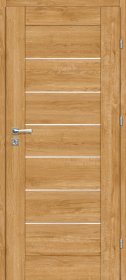 Laminuotos vidaus durys su užlaida VOSTER Della 70, dešininės, spl. Caramel oak, 2030x744x40 mm