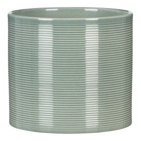 Kambarinis keraminis vazonas SCHEURICH Sage Green (828/14), mėtų sp., skersmuo 14 cm.