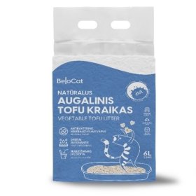 Kraikas katėms TOFU, augalinis, pienelio kvapo, 6l/2,5Kg