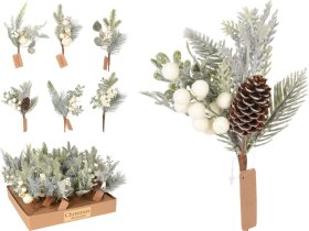 Kalėdinė dekoracija Šakelė, 6 skirtingi dizainai, 25 cm