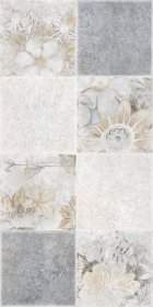 Dekoratyvinės keraminės plytelės KAI EDEN GEOMETRIC LIGHT GREY 3421, 25 x 50 cm, 1,625 m2/dėž., įvairiaspalvės