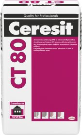 Armavimo ir klijavimo mišinys CERESIT CT80, putų polistirenui ir akmens vatai, 25 kg, 72640