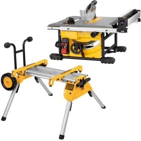 Elektrinės stacionarios pjovimo staklės DEWALT DWE7485 + stalas DE7400, galia 1850 W, diskas 210 mm 