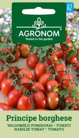 Daržovių sėklos, AGRONOM pomidorai valgomieji PRINCIPE BORGHESE, 0,1 g.