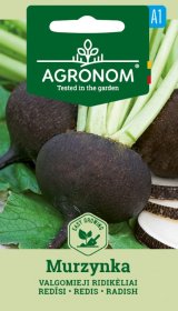 Daržovių sėklos, AGRONOM ridikai valgomieji MURZYNKA, 2 g.