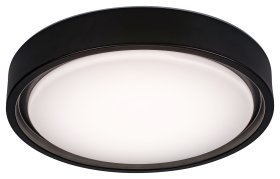 Lubinis LED šviestuvas RABALUX Foster, 28W, 230V, 2700-5000K, RGB keičia spalvas, 1300 lm, IP20, su pultu, dimer., metalinis, juodos sp., 360x78x360 mm, 3283