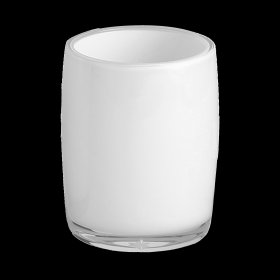 Stiklinė SEPIO Cordoba, pastatoma, akrilas, baltos spl.