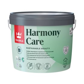 Vandeniniai biologinės kilmės vidaus dažai TIKKURILA, Harmony Care, 2,7 l, A bazė, visiškai matiniai