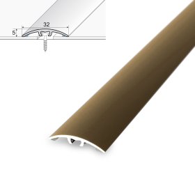 Aliumininė grindų juostelė HESORA H 64 D4, 3.2 x 90 cm,  mat.šampano spalvos, kilmės šalis ES