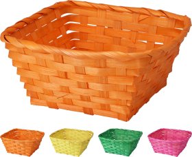 Krepšelis, 4 skirtingos sp., bambukas, 10 x 21 x 21 cm