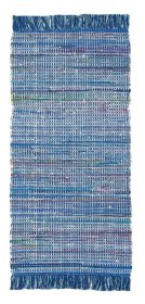 Kilimas Frida, 60 x 120 cm, 100% medvilnė, pintas raštas, mėlynos spl., 760162