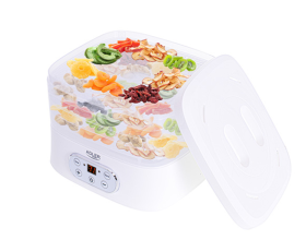 Vaisių ir daržovių džiovintuvas ADLER AD 6658, baltos sp., galia 230 W