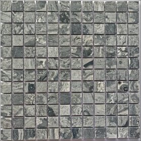 Natūralaus akmens mozaika MONA MOSAICS T08, 305 x 305 x 6 mm, 15 vnt./dėž., spl. šviesiai pilkas "Eramosa" kalkakmenis