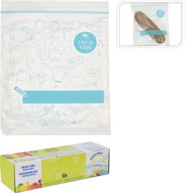 Užspaudžiami šaldymo maišeliai, 20 vnt., talpa 1 l