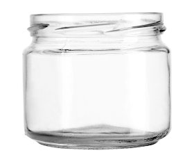 Užsukamas stiklainis, 330 ml, skersmuo 82 mm