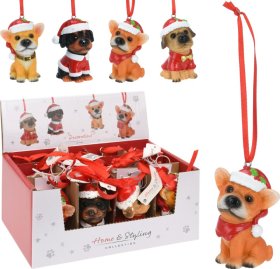 Eglutės žaisliukas Šuniukas, 4 skirtingi dizainai, 7 cm