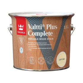 Medienos dažyvė TIKKURILA Valtti Plus Complete, 2,5 l, spalva LIGHT OAK