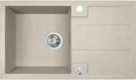 Plautuvė ODUS Barsa Od-320, 440 x 760 x 194  mm, akmens masės, smėlio spalvos
