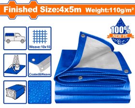 Universalus tentas WADFOW WTQ1845, 110 g/m2, storis 0,15 mm, 4 x 5 m