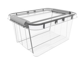 Daiktadėžė PLAST TEAM Pro Box, su dangčiu, skaidri, 39 x 25,8 x 51 cm, 32 l