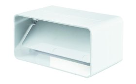 Ventiliacinė jungtis PLASTIVENT, 55 x 110, su atbuliniu vožtuvu, plastikinė, balta, 5151P