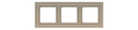 Rėmelis LIREGUS Retro, 3 vietų, matinės kreminės sp., K14-345-03.R/ONC