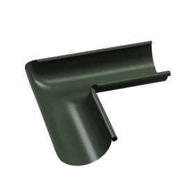 Latako vidinis kampas BILKA, skersmuo 125mm, 90 laipsnių,  žalia spalva, RAL6020 