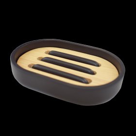 Muilinė SEPIO Tokyo black, pastatoma, keramika, juoda/bambuko spl.