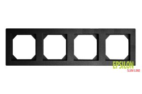 Rėmelis LIREGUS Epsilon, 4 vietų, antracito sp., K14-145-04.E/J