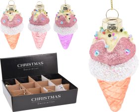 Eglutės žaisliukas Ledai, 3 skirtingos sp., 4 x 4 x 9 cm