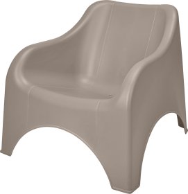 Plastikinė kėdė Nuvola, 81 x 81 x 71 cm, rusvos sp.