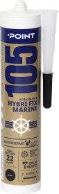 Klijai - hermetikas POINT 105 Hybri Fix Marine, 290 ml, juodos spalvos