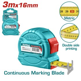 Ruletė TOTAL, 3 m, 16 mm, TMT34316M