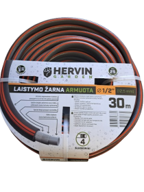 Žarna laistymo HERVIN GARDEN, armuota, 4 sl, 12x15 mm (1/2"), 30 m