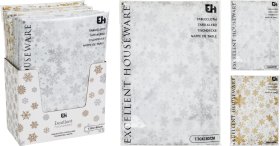 Staltiesė, 130 x 180 cm, baltos sp. su sidabro arba aukso sp. detalėmis,