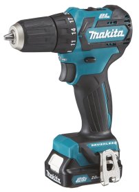 Akumuliatorinis gręžtuvas MAKITA DF332DSAJ, 12 V MAX, 2x2,0 Ah Li-ion, 35/21 Nm, 1,0 kg, LED, 2 greičiai