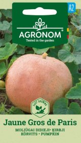 Daržovių sėklos, AGRONOM moliūgai JAUNE GROS DE PARIS, 1,5 g.