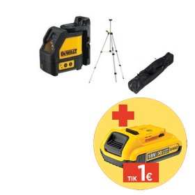 Kryžminis lazerinis nivelyras DEWALT DW088KTRI-XJ, + stovas DW088K