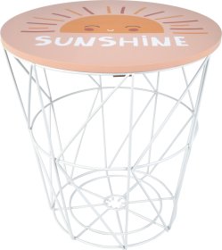 Staliukas su vieta daiktams KIDS, 3 skirtingi dizainai, 30 x 30 x 30 cm