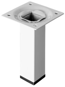 Baldų koja HETTICH, reguliuojama, balta spl., 100x25x25 mm, 1160