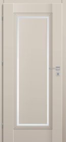 Laminuotos vidaus durys su užlaida VOSTER Varadero 10, kairinės, spl. Cashmere, 2030x744x40 mm