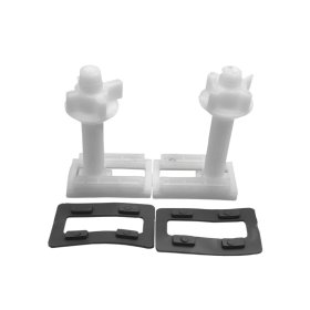 Klozeto dangčių tvirtinimo varžtai, išardomi, plastikiniai, balti, 120202