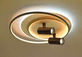 Lubinis LED šviestuvas BALTIK GAISMA Mx55761/500, 58W x 2, 3000-6500K, dimeriuojamas, su pultu, juodos sp., 500 x 180 mm