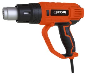Elektrinė orpūtė HERVIN TOOLS, 2000 W, 4 antgaliai, 2 režimai: 350 °C (300 l/min) ir 600 °C (500 l/min), ORP4-2000W2