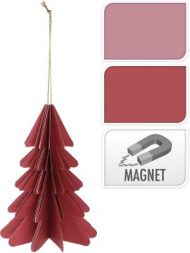 Eglutės žaisliukas Popierinė Eglutė, 2 skirtingi dizainai, 15 cm