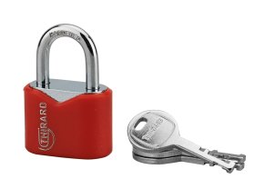 Pakabinama spyna THIRARD, Ruby Color, 3 raktai, plieninė, dengta PVC, 32 mm, 886130/193817