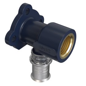 Presuojama prietaisinė alkūnė WAVIN Tigris K5, 20 x 1/2" mm x 90°, vid. sriegis, 3079855