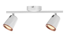 Kryptinis šviestuvas RABALUX Solange, LED, 2 x 6W, 230V, 3000K, 2 x 380 lm, IP20, metalinis, baltos sp., 405 x 110 x 100 mm, 5046