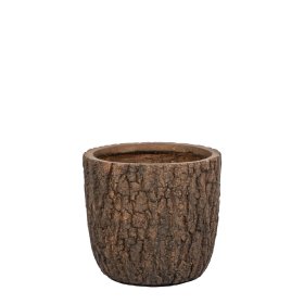 Keraminis lauko vazonas Donica Forrest I, tamsiai rudos sp., 29 x 29 x 27 cm.