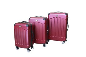 Lagaminas MC3002, bordo spalvos, L 48x30x70cm, ABS plastikas, su ratukais